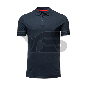 Jersey informal para hombre para Polos transpirable y liso teñido con logotipo frontal patrón sólido tipo de suministro ODM - Product Image 1