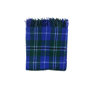 Manta de lana azul Douglas acogedora y elegante de nuevo diseño superventas al mejor precio - Product Image 1