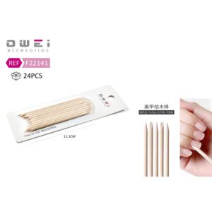Juego de limpieza de empujador de cutículas de uñas de palo de madera de 11,3 CM - Product Image 1