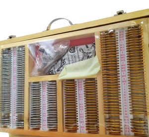 Fabrication scientifique et chirurgicale Soins oculaires Tests oculaires Boîte de test de la vue d'optométrie professionnelle Ensembles de lentilles d'essai optique - Product Image 4