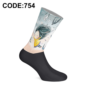 Premium Sublimation <b>Socks</b> Made in Turkey 360 Digital Printing Colorful Novelty Art <b>Socks</b> <b>Soft</b> and Stylish Wear - Product Image 4