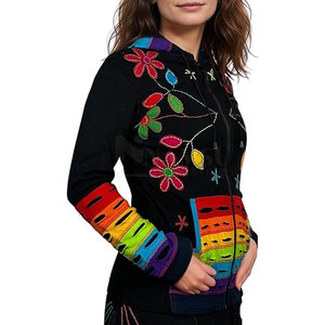 Long Sleeve Winter Women Embroidery Hoodies-Front Customized Colors & Logo Lined Eco-Friendly Quick Dry Wholesale - Product Image 2