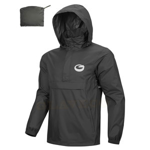 Vente chaude Imperméable décontracté pour homme, nouveau style, long, en nylon/polyester, respirant, fermeture éclair, col à capuche, grande taille, adulte - Product Image 1