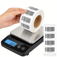 Etiquetas de Código de Barras Térmicas Directas Ecológicas de Primera Calidad para Albaranes Logísticos, Básculas Electrónicas de Supermercado, Tamaños Personalizados, Logotipo Duradero