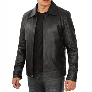 Hombres 2025 invierno moda Casual personalizado profesional hecho cuero genuino hecho nueva llegada chaqueta de cuero para hombres - Product Image 2