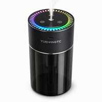Diffuseur d'arômes intelligent ciel étoilé, portable, commande tactile, lumière RGB, humidificateur à brume, parfum pour voiture, décoration
