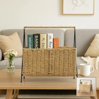 Support de papier journal moderne tissé à la main pour la maison jardin ferme chambre parc et autres