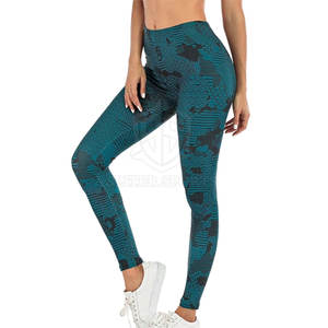 Premium Quality Women's Gym Fitness <b>Leggings</b> Elastic Waist Yoga Pants Solid <b>Pattern</b> Anti-Bacterial Quick Dry Wholesale <b>Legging</b> - Product Image 1