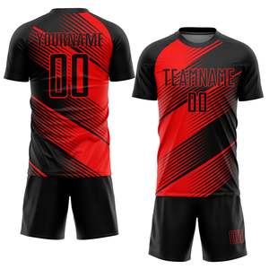 Ensemble de maillots de football personnalisés avec logo, 100% polyester respirant et imperméable - Product Image 1