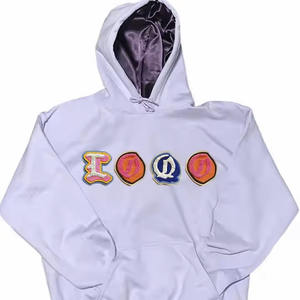 Pull-over brodé personnalisé grande taille Sweat-shirt éponge française 100% coton marron soyeux à capuche Sweats à capuche personnalisés vierges - Product Image 6