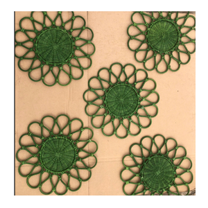 Durable Natural Rattan Plate And Woven Rattan <b>Placemat</b> For Dining Table Coaster Bread Fruit And Tea Serving - Product Image 5