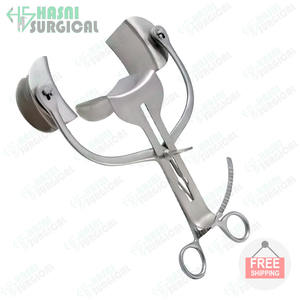 Retracteur abdominal manuel Collin avec trois lames, instrument chirurgical auto-retenant en acier inoxydable - Product Image 3