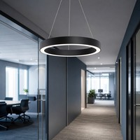 Luminaire suspendu pour couloir de bureau, éclairage LED annulaire, luminaire suspendu de 800 mm, éclairage pour allée, couloir