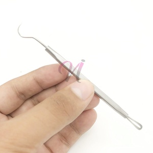 Escalar de acero inoxidable sólido de doble cabeza con removedor de cabeza negra Diseño lujoso Embalaje de caja de logotipo personalizado sostenible - Product Image 4