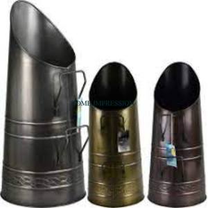 Modern Style Large Classic Metal Coal Bucket with Handle Top Selling Indoor/Outdoor Garden <b>Fireplace</b> <b>Accessory</b> - Product Image 3