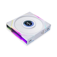 Ventilateur de refroidissement PC Lian Li UNI FAN TL120 3-en-1 RGB blanc/noir avec nouvelle écran LCD haute performance pour dissipation thermique et éclairage