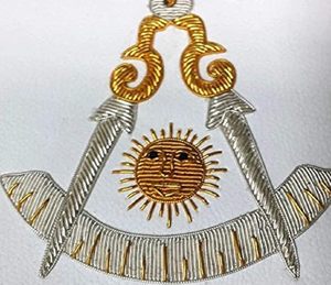 Lodge Ceremonial Regalia Set Freemason Delantal y Collar Accesorios de uniformes personalizados Proveedor Equipo hecho en fábrica - Product Image 6