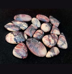 คริสตัลแจสเปอร์พอร์ซเลนธรรมชาติ 100% คุณภาพสูง รูปทรงคาโบชอง สำหรับทำสร้อยคอ เครื่องประดับ-ขายส่ง - Product Image 3