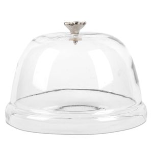 <b>Glass</b> Cloche Wooden <b>Base</b> Handmade Reusable Non-Stick Taller Cake <b>Dome</b> Food Display Cover Wedding Parties Buffets Table Tools - Product Image 3