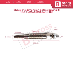 BGP80 1 Piece <b>Heater</b> Glow <b>Plug</b> 11 Volt MD197511 GN107 for - Product Image 5