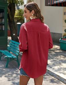 Customized Design Women's Hawaiian Shirt Beach Wear for Women Summer Short Sleeve Shirt Blouse Tops for Vacation Female Shirts - Product Image 5