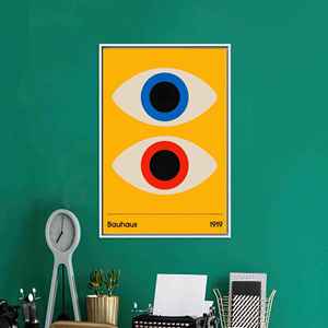 Elegant Minimal <b>Canvas</b> Poster, Modern Printed Wall Art Decor,White <b>Framed</b> - Product Image 1