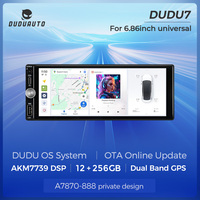 DUDUAUTO DUDU7 7870 Android 8 núcleos 12+256GB Estéreo para Auto 4G LTE WiFi DSP para Pantalla Universal de 6.86 Pulgadas
