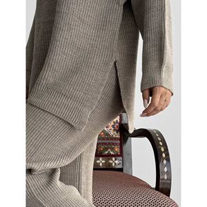 ชุดเสื้อสเวตเตอร์ถักซิปสำหรับผู้หญิง รุ่น 1556 - Product Image 1