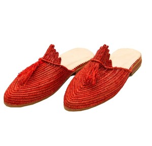 Couchers de soleil marocains: sandales en raphia ballerine pour vos soirées d'été de rêve - Product Image 1