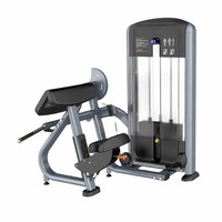 Máquina comercial de curl de bíceps a 45 grados con pila de pesas de 70 kg, equipo de entrenamiento de fuerza para gimnasios comerciales