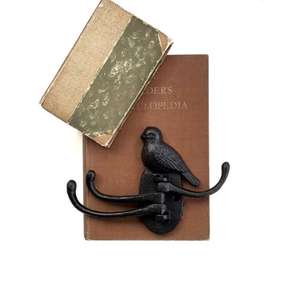 Ensemble de crochets porte-clés durables en fer noir avec crochets robustes et design moderne pour un rangement mural pratique - Product Image 3