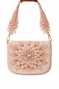 Handcrafted <b>Beaded</b> Evening Bag Floral Handmade <b>Handbags</b> For Boutiques - Product Image 4