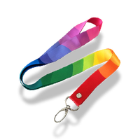 Cordons de cou en polyester personnalisables avec porte-badge pour bureau, école, sécurité, sangle de cou détachable, enrouleur de badge, porte-clés