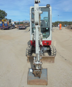 รถขุดขนาดเล็กมือสอง รุ่น TB216 พร้อมชิ้นส่วนจาก Hitachi และ Kobelco รองรับน้ำหนัก 12 ตัน เหมาะสำหรับงานสวน ฟาร์ม และก่อสร้าง - Product Image 2