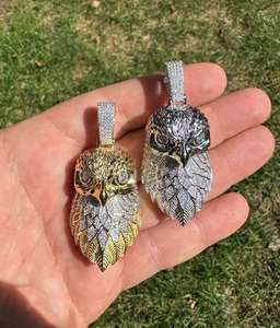 Pendentifs et breloques en argent massif 925 avec moissanite 3D, style hip-hop, bijoux fins, finition rhodiée or 14 carats, testeur de diamant - Product Image 4