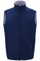 Gilet Softshell Homme Grande Taille OEM Doublure Polaire Imperméable Coupe-Vent 100% Polyester Col Montant pour Course Estivale