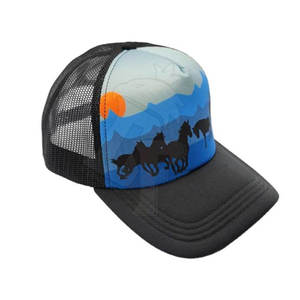 Sombrero de camionero de alta calidad con espalda ajustable impresa digital y costura duradera para la venta en línea - Product Image 2