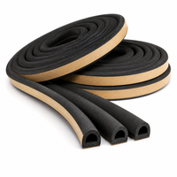 Bande d'étanchéité en caoutchouc EPDM en forme de D, auto-adhésive, extrudée, pour cadre de porte et fenêtre, fabricant OEM