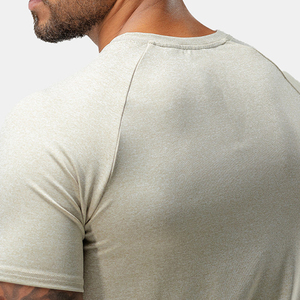 Camiseta de Hombre con Dobladillo Curvo, Diseño Nuevo, Suministro de Fábrica al por Mayor, Tejido de Punto, Spandex/Algodón, Secado Rápido - Product Image 2