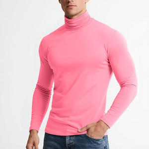 Men Long Sleeve <b>Mock</b> <b>Turtleneck</b> Top Custom Fit Layering Shirt OEM ODM Cotton Fabric Warm Casual Wear - Product Image 2