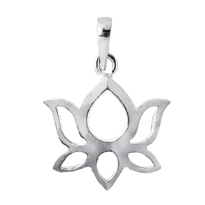 Pendentif Fleur de Lotus Vintage Fait Main Plaqué Or Minimaliste Charme Bijou Cadeau Femme Élégant Fantaisie - Product Image 1
