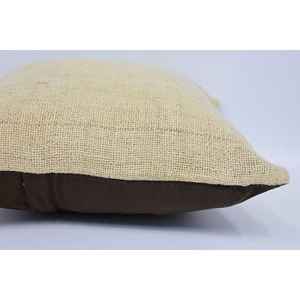 Lujo 16x16 pulgadas Beige lana Kantha Patchwork almohada rústico Floral Vintage mullido tiro para ropa de cama piso tejido 18x18 cuadrado - Product Image 5