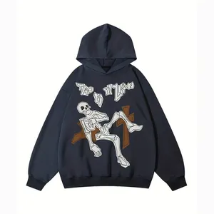 OEM/ODM Các Nhà Sản Xuất Nặng Unisex Dtg Hoodies Chất Lượng Cao Áo Thun Giản Dị Tùy Chỉnh Dtg Tất Cả Các Hơn In Áo Bông Áo