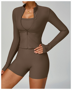 Ropa personalizada Ropa ajustada para yoga Ropa deportiva Fabricantes Traje de ropa de mujer personalizado Conjuntos de fitness para gimnasio Ropa de mujer - Product Image 2