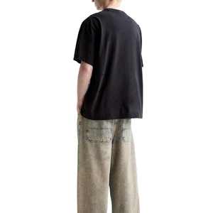 Camisetas lisas con logotipo personalizado OEM, Camiseta extragrande de algodón 100, camisetas de manga corta con estampado gráfico DTG para hombre, camisetas de talla grande - Product Image 5