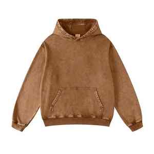 OEM Custom Streetwear Drop Shoulder Boxy Fit French Terry Cropped Cotton Zip Up <b>Rivet</b> Studded Rhinestone Heavyweigt Men Hoodies - Product Image 1