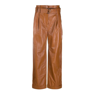 Stylish Women Leather Pant With Smooth Texture And Comfortable Design For Trend Inspired Outfit Styling - Product Image 1