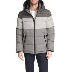 Veste d'hiver matelassée personnalisée pour l'équitation Sweat à capuche à bulles style rue avec col montant Veste d'hiver froide pour hommes - Product Image 4