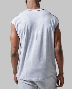 Mens Gym Training O-Neck Tank Top <b>Running</b> Clothes Fitness Tank Top, Uniform Breathable Cotton Tank Top - Product Image 2