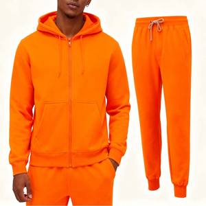 Conjunto Deportivo Personalizado con Logotipo para Hombre, 2 en 1, 100% Algodón Transpirable, Lavado Ácido, Sudadera con Capucha y Pantalones Deportivos - Product Image 1